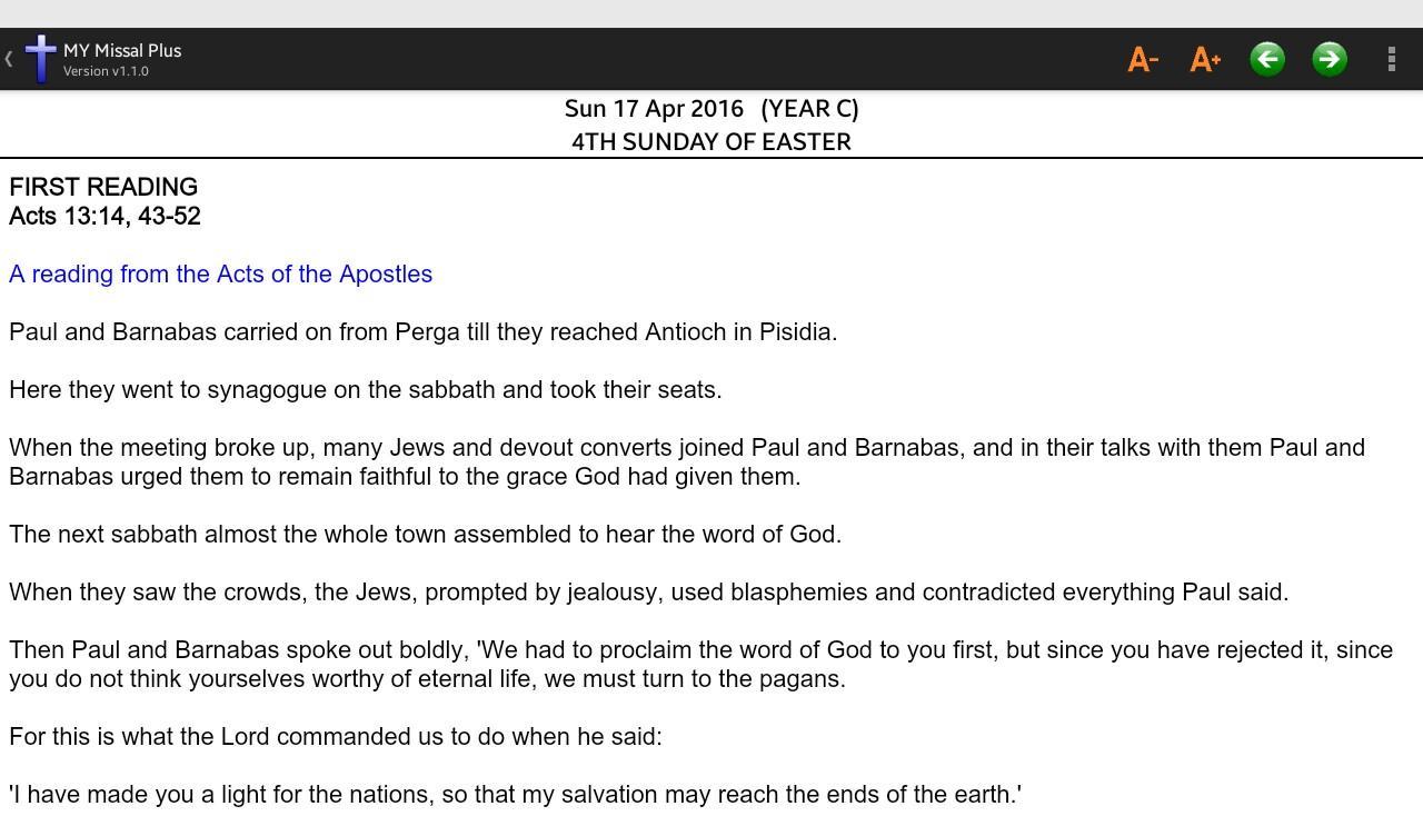 Download Catholic Sunday Missal For Mobile